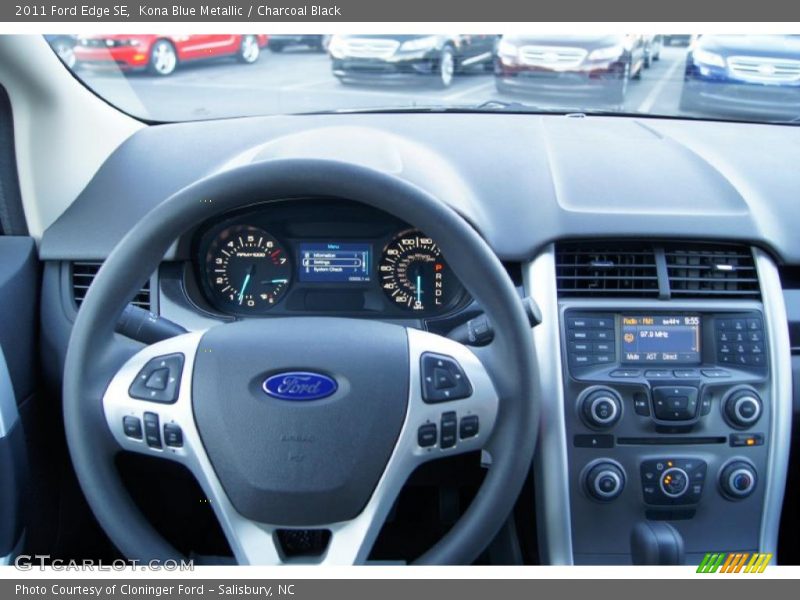 Kona Blue Metallic / Charcoal Black 2011 Ford Edge SE