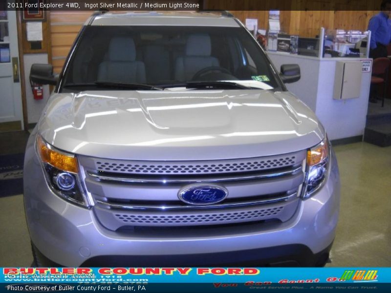 Ingot Silver Metallic / Medium Light Stone 2011 Ford Explorer 4WD