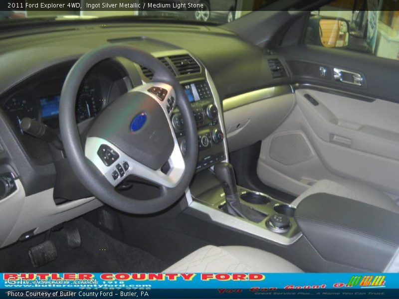 Ingot Silver Metallic / Medium Light Stone 2011 Ford Explorer 4WD
