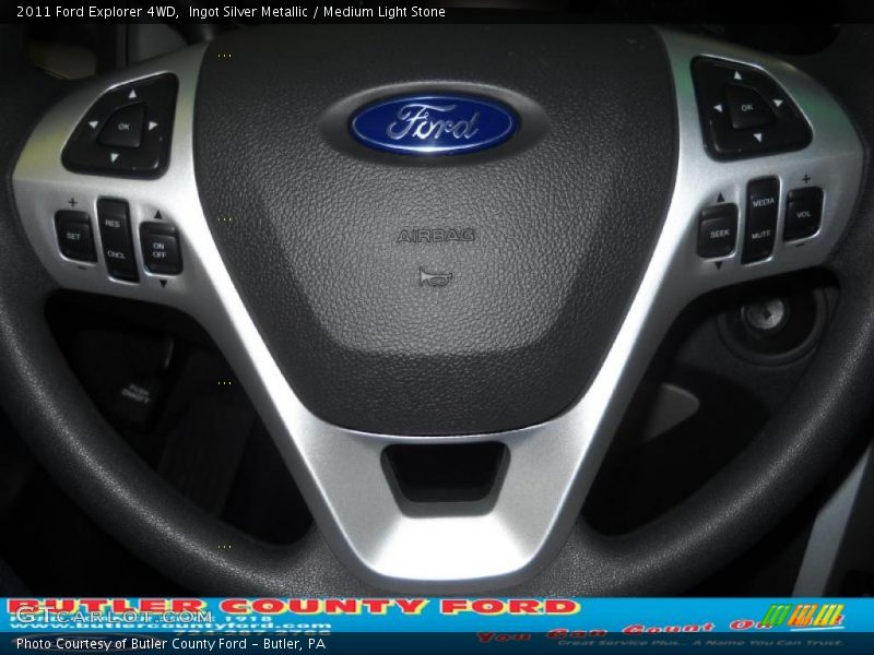 Ingot Silver Metallic / Medium Light Stone 2011 Ford Explorer 4WD