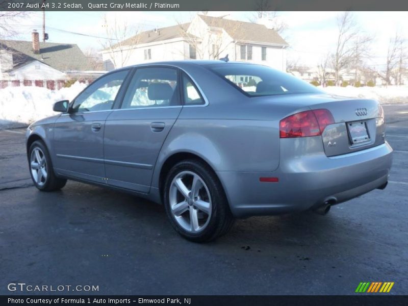 Quartz Gray Metallic / Platinum 2007 Audi A4 3.2 Sedan