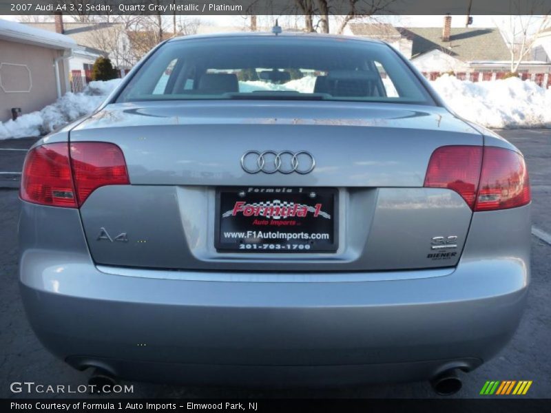 Quartz Gray Metallic / Platinum 2007 Audi A4 3.2 Sedan