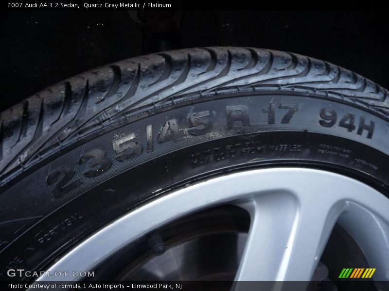 Quartz Gray Metallic / Platinum 2007 Audi A4 3.2 Sedan