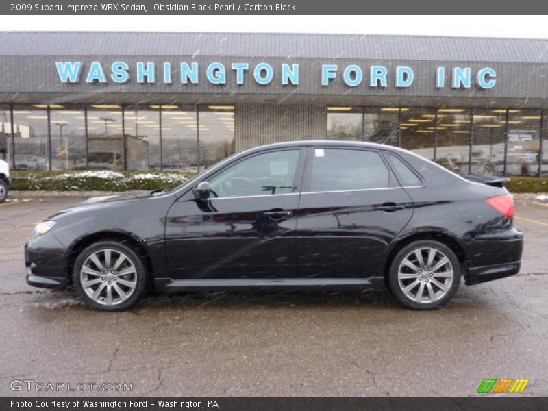 Obsidian Black Pearl / Carbon Black 2009 Subaru Impreza WRX Sedan