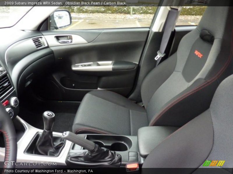  2009 Impreza WRX Sedan Carbon Black Interior