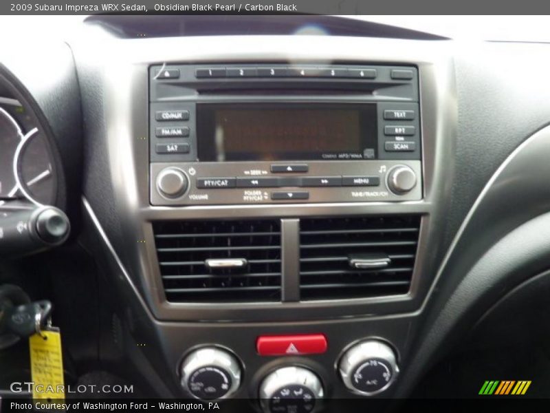 Controls of 2009 Impreza WRX Sedan