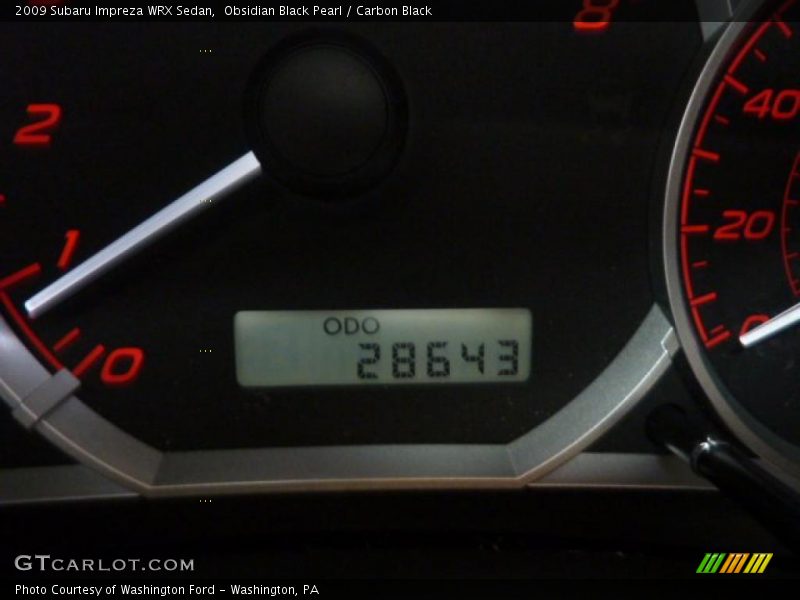 Obsidian Black Pearl / Carbon Black 2009 Subaru Impreza WRX Sedan
