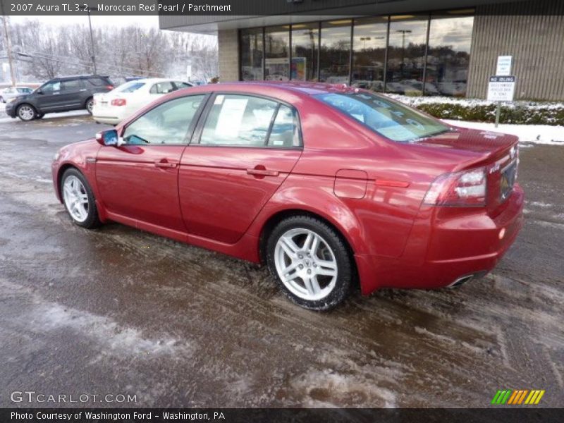 Moroccan Red Pearl / Parchment 2007 Acura TL 3.2