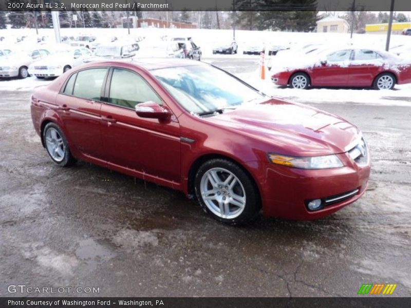 Moroccan Red Pearl / Parchment 2007 Acura TL 3.2