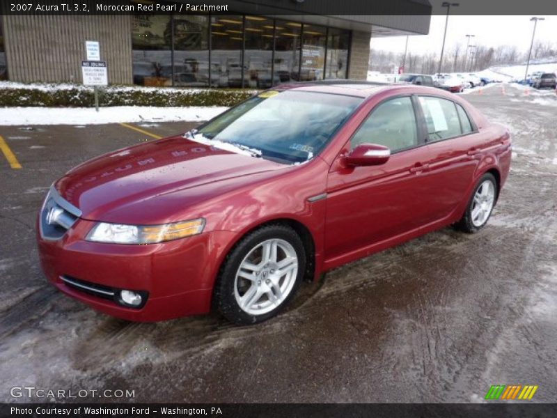 Moroccan Red Pearl / Parchment 2007 Acura TL 3.2