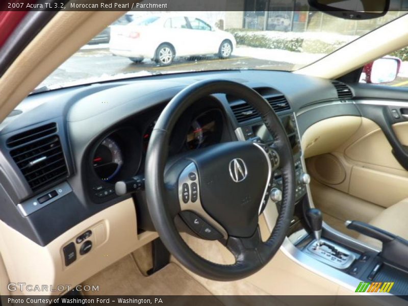 Moroccan Red Pearl / Parchment 2007 Acura TL 3.2