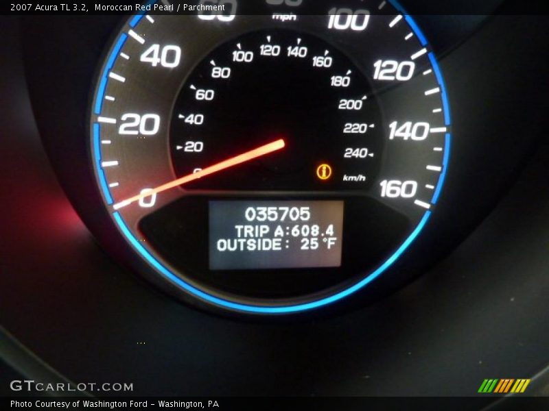 Moroccan Red Pearl / Parchment 2007 Acura TL 3.2