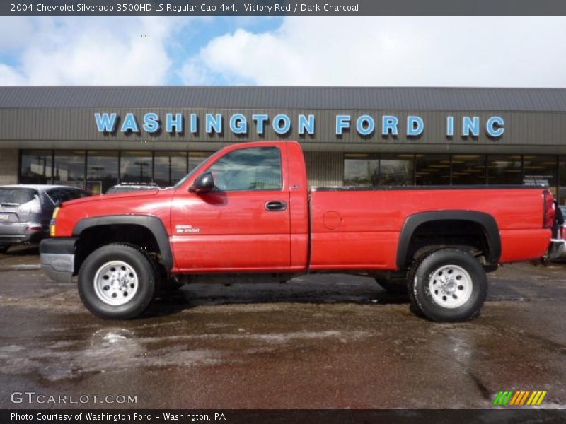 Victory Red / Dark Charcoal 2004 Chevrolet Silverado 3500HD LS Regular Cab 4x4