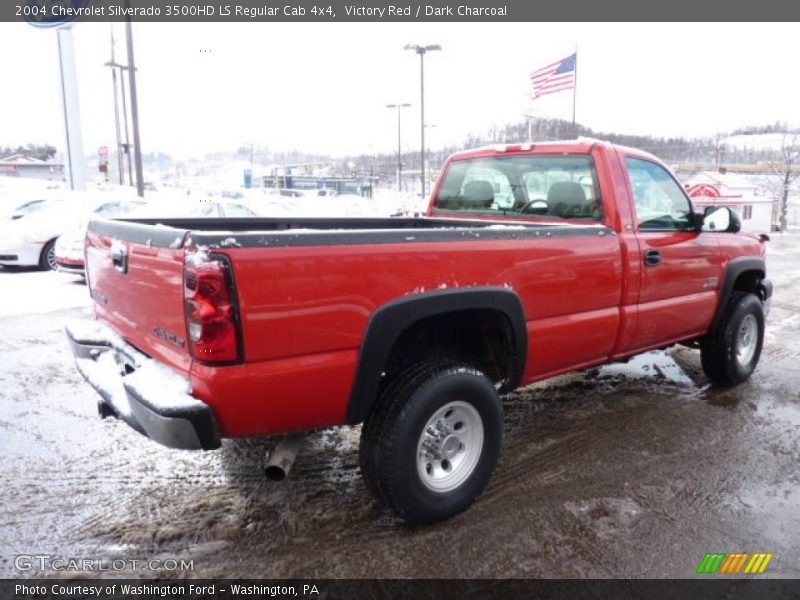 Victory Red / Dark Charcoal 2004 Chevrolet Silverado 3500HD LS Regular Cab 4x4