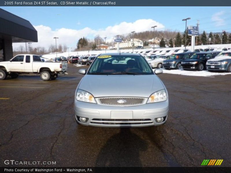 CD Silver Metallic / Charcoal/Red 2005 Ford Focus ZX4 ST Sedan