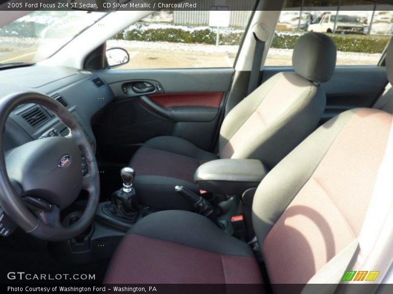  2005 Focus ZX4 ST Sedan Charcoal/Red Interior