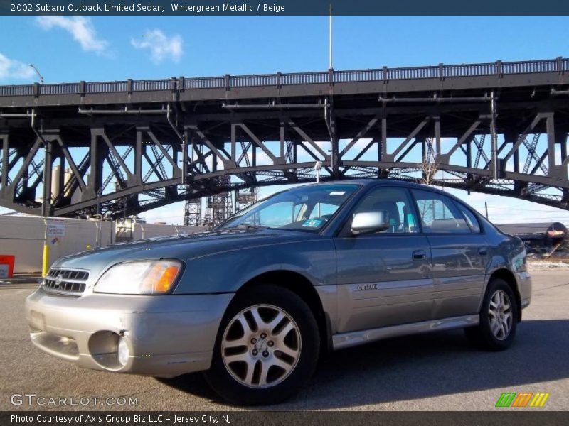 Wintergreen Metallic / Beige 2002 Subaru Outback Limited Sedan