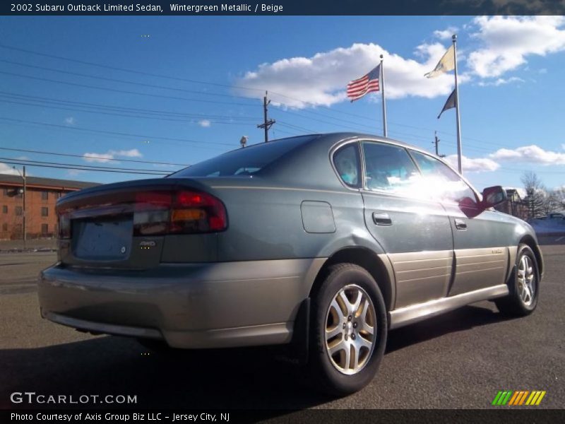 Wintergreen Metallic / Beige 2002 Subaru Outback Limited Sedan