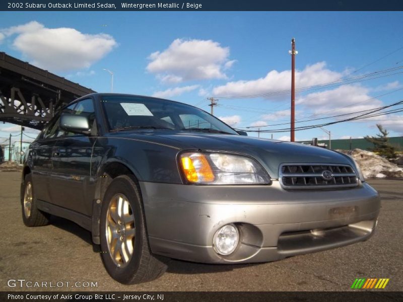 Wintergreen Metallic / Beige 2002 Subaru Outback Limited Sedan