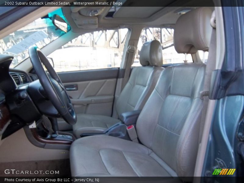 Wintergreen Metallic / Beige 2002 Subaru Outback Limited Sedan