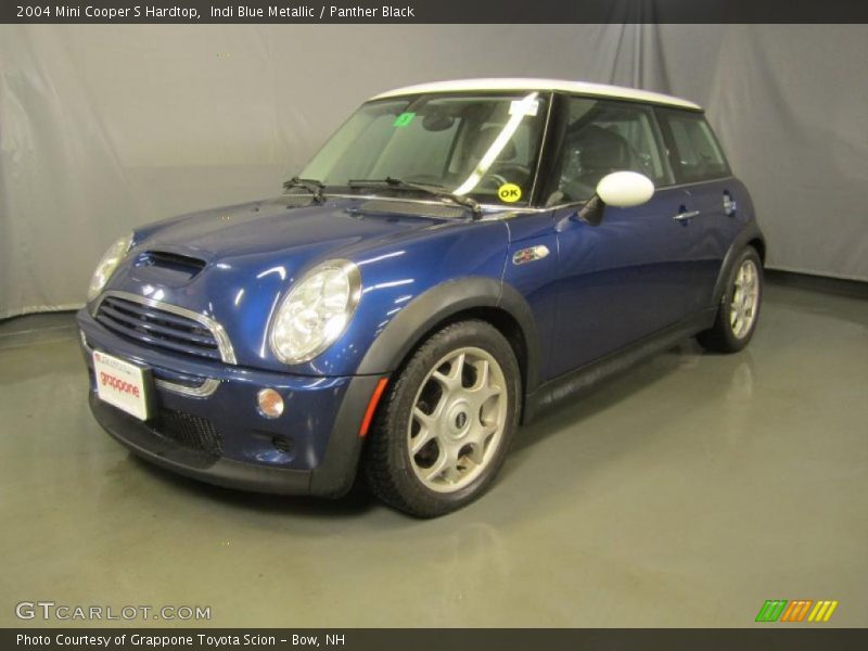 Indi Blue Metallic / Panther Black 2004 Mini Cooper S Hardtop
