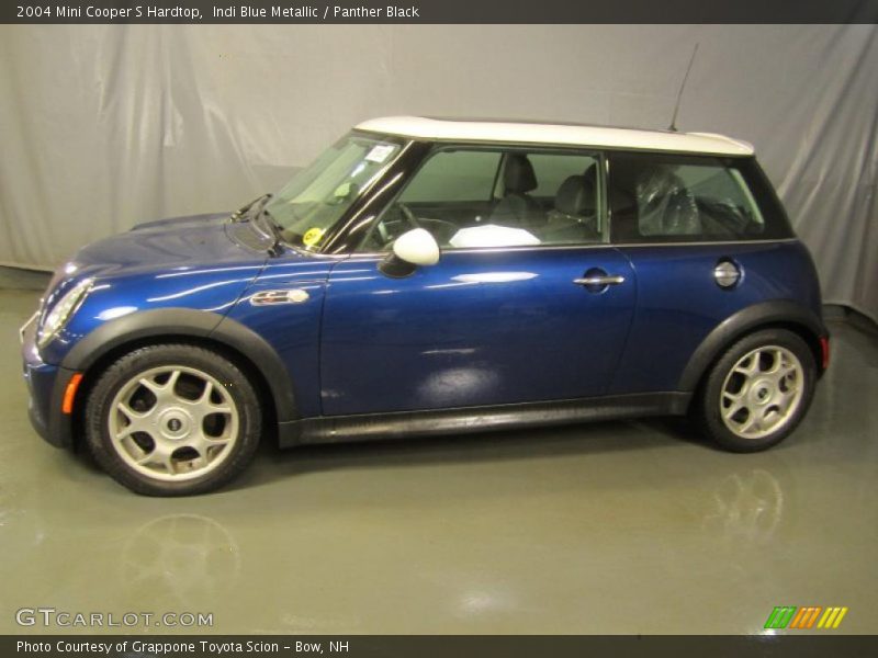 Indi Blue Metallic / Panther Black 2004 Mini Cooper S Hardtop