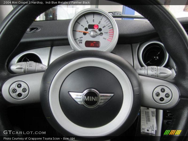 Indi Blue Metallic / Panther Black 2004 Mini Cooper S Hardtop