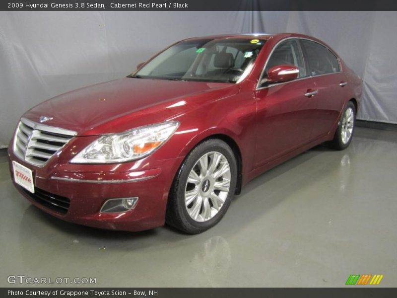 Cabernet Red Pearl / Black 2009 Hyundai Genesis 3.8 Sedan