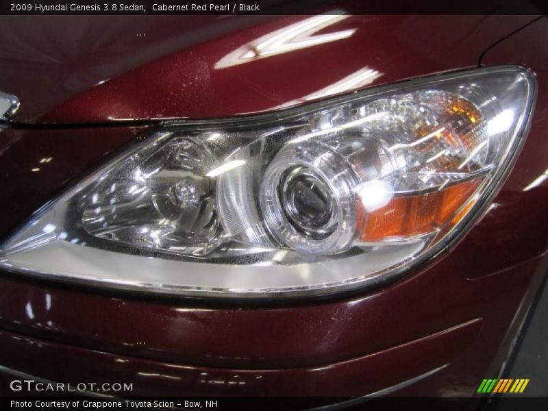 Cabernet Red Pearl / Black 2009 Hyundai Genesis 3.8 Sedan
