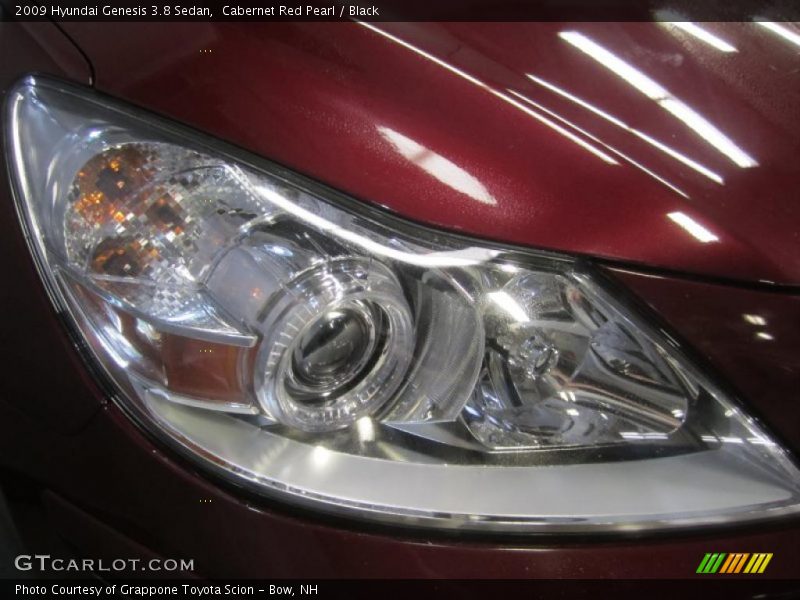 Cabernet Red Pearl / Black 2009 Hyundai Genesis 3.8 Sedan