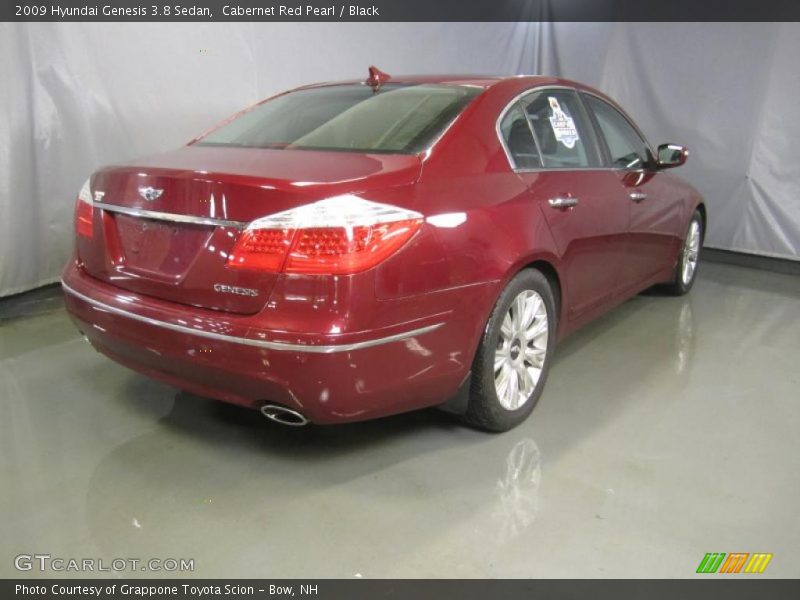 Cabernet Red Pearl / Black 2009 Hyundai Genesis 3.8 Sedan