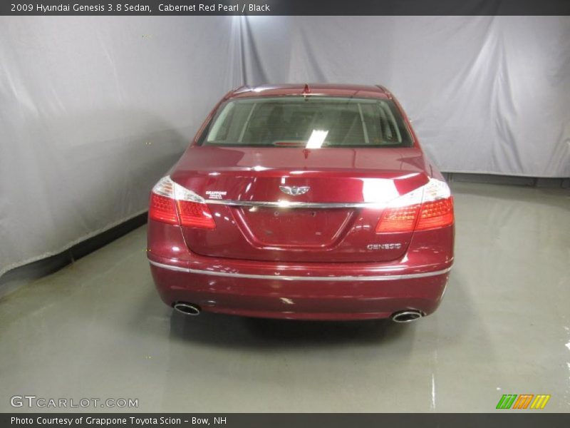 Cabernet Red Pearl / Black 2009 Hyundai Genesis 3.8 Sedan