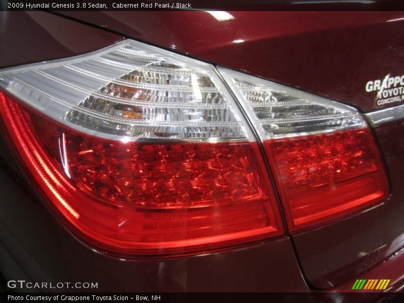 Cabernet Red Pearl / Black 2009 Hyundai Genesis 3.8 Sedan