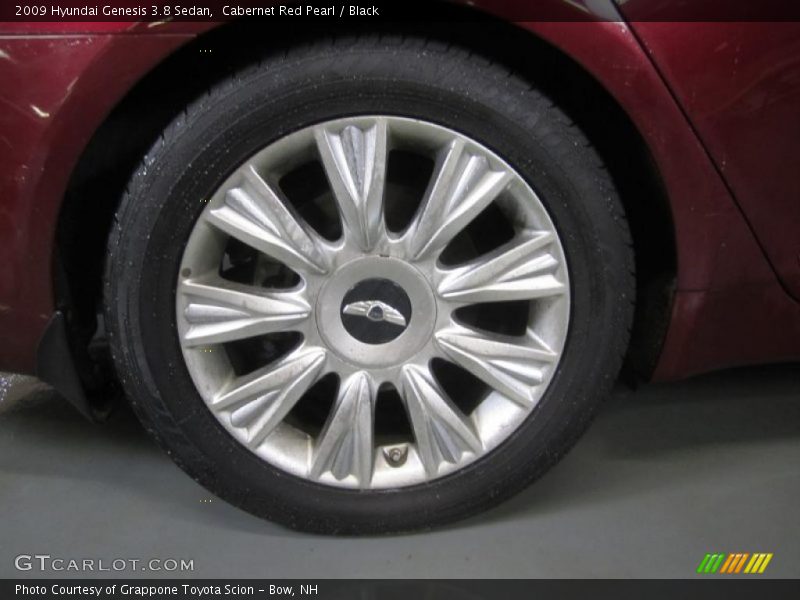 Cabernet Red Pearl / Black 2009 Hyundai Genesis 3.8 Sedan