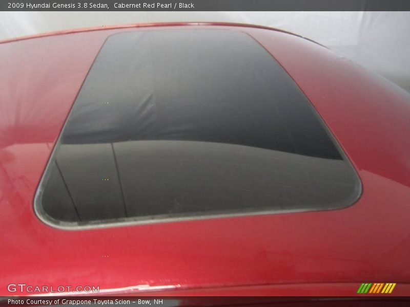Cabernet Red Pearl / Black 2009 Hyundai Genesis 3.8 Sedan