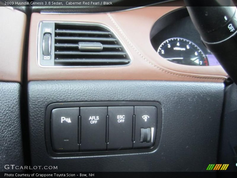 Cabernet Red Pearl / Black 2009 Hyundai Genesis 3.8 Sedan