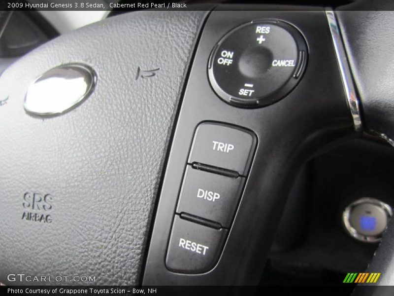 Cabernet Red Pearl / Black 2009 Hyundai Genesis 3.8 Sedan
