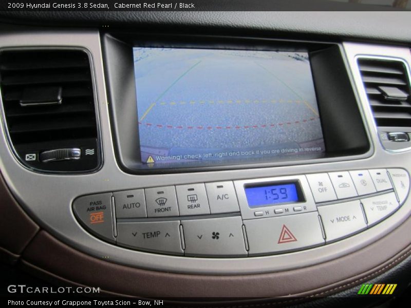 Cabernet Red Pearl / Black 2009 Hyundai Genesis 3.8 Sedan
