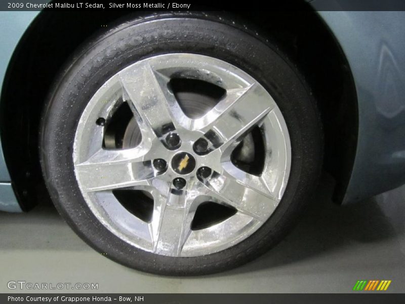 Silver Moss Metallic / Ebony 2009 Chevrolet Malibu LT Sedan
