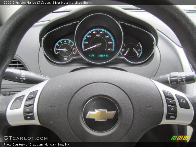 Silver Moss Metallic / Ebony 2009 Chevrolet Malibu LT Sedan