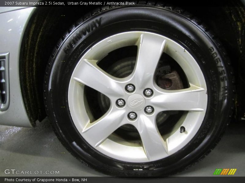 Urban Gray Metallic / Anthracite Black 2007 Subaru Impreza 2.5i Sedan