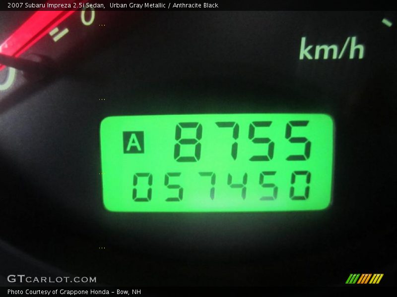 Urban Gray Metallic / Anthracite Black 2007 Subaru Impreza 2.5i Sedan