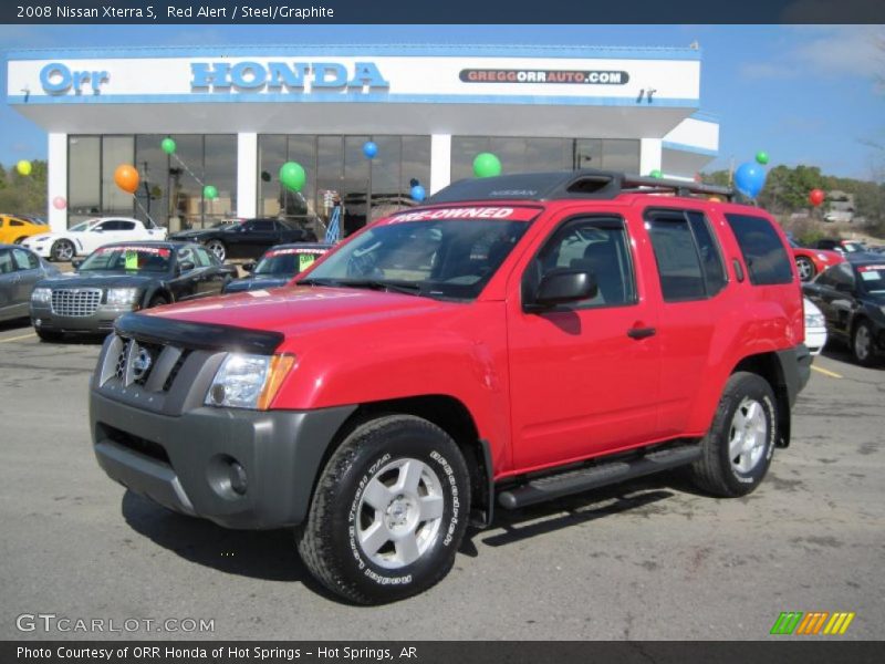 Red Alert / Steel/Graphite 2008 Nissan Xterra S