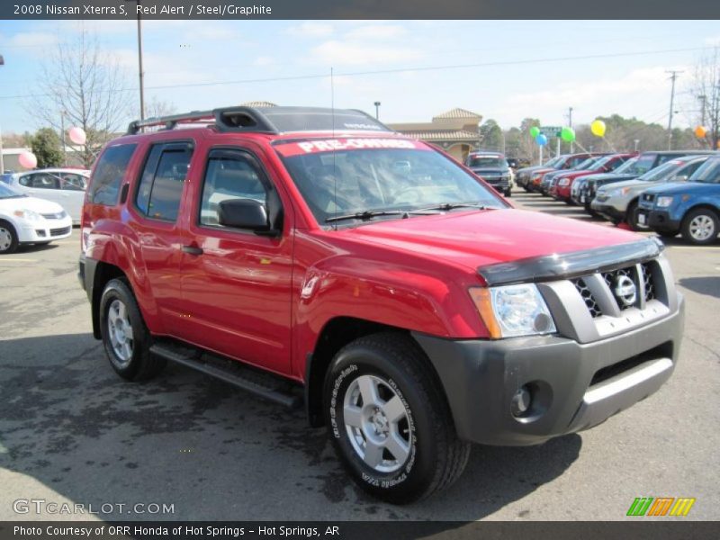 Red Alert / Steel/Graphite 2008 Nissan Xterra S