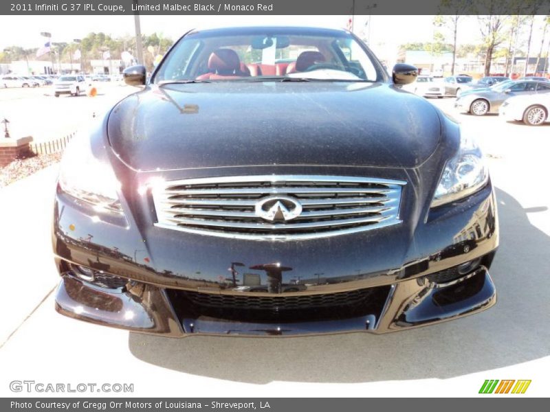Limited Malbec Black / Monaco Red 2011 Infiniti G 37 IPL Coupe