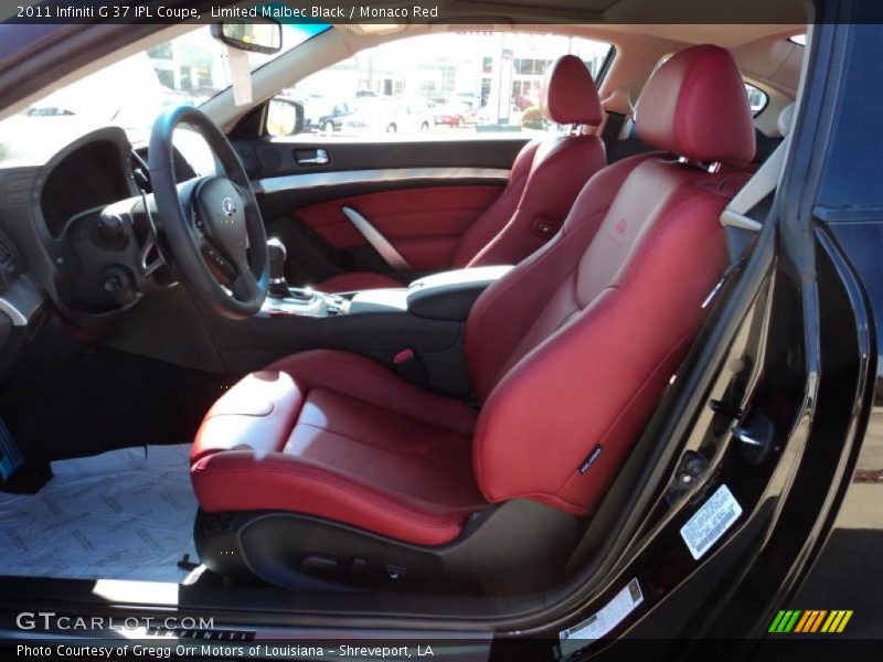  2011 G 37 IPL Coupe Monaco Red Interior