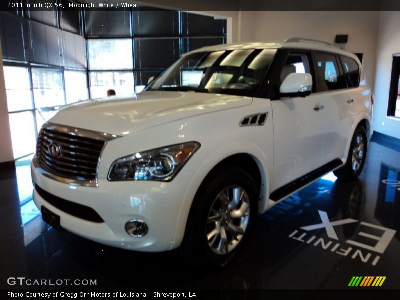 Moonlight White / Wheat 2011 Infiniti QX 56