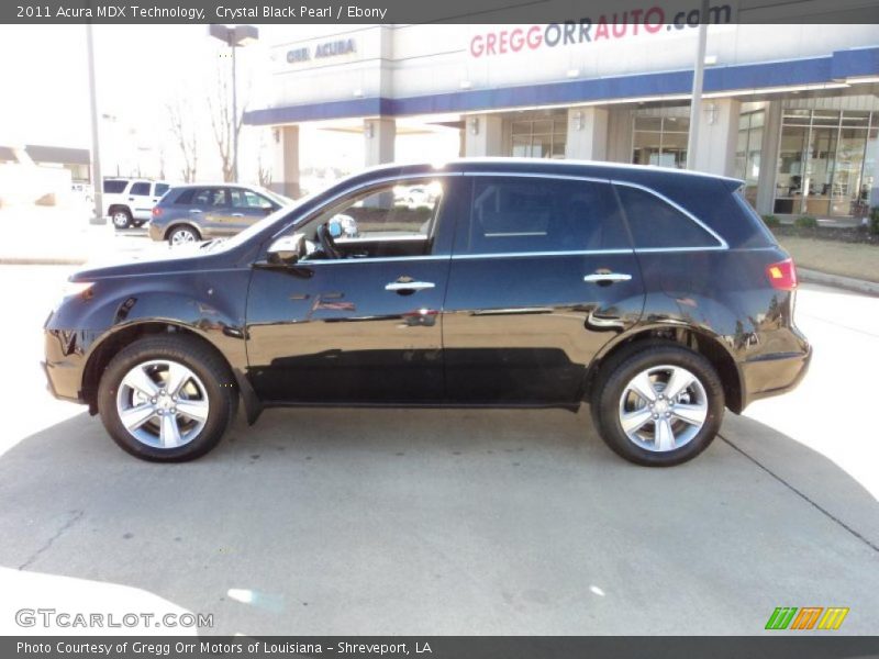 Crystal Black Pearl / Ebony 2011 Acura MDX Technology