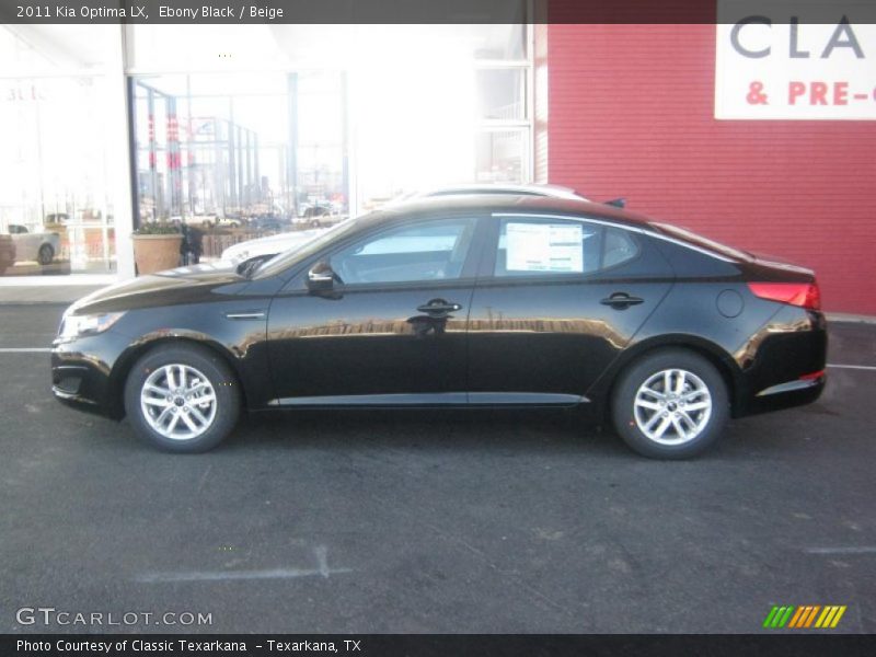 Ebony Black / Beige 2011 Kia Optima LX