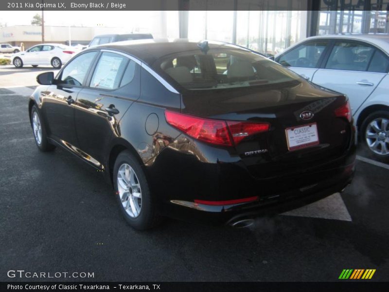 Ebony Black / Beige 2011 Kia Optima LX